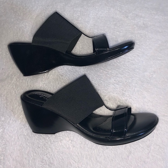 Black Wedge Heels - Picture 3 of 4